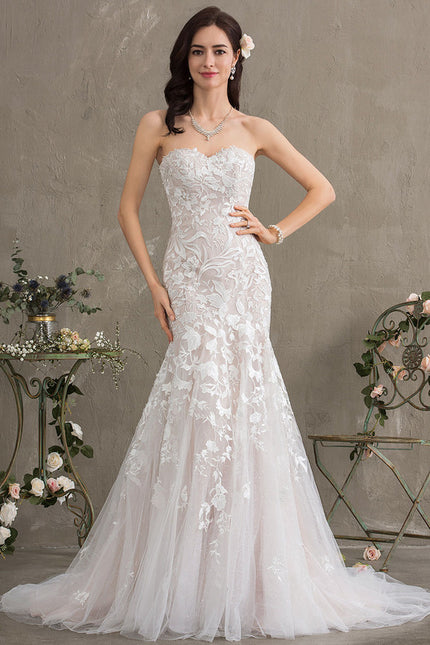 Robe Dentelle Élégante Tulle - gallery 2