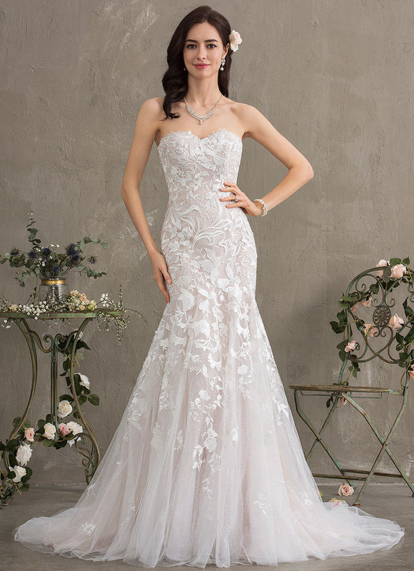 Robe Dentelle Élégante Tulle - gallery 2