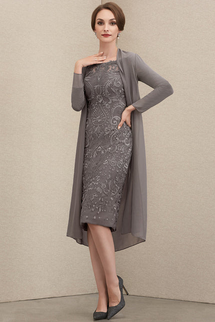 Robe Dentelle Élégante Brodée - gallery 1