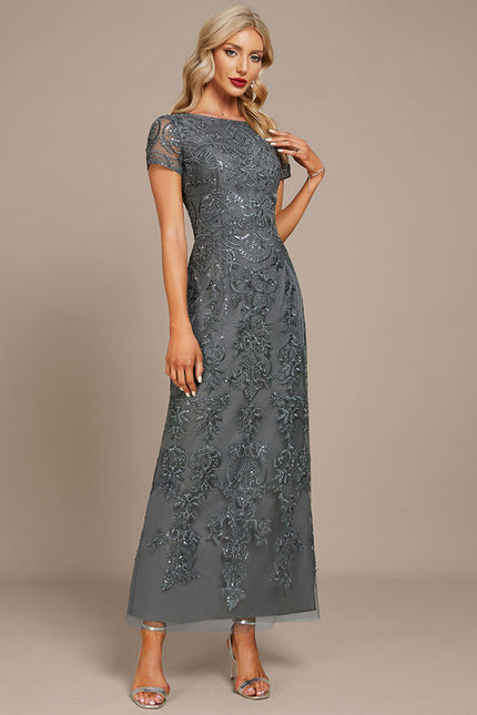 Robe Longue Mousseline Dentelle - gallery 3