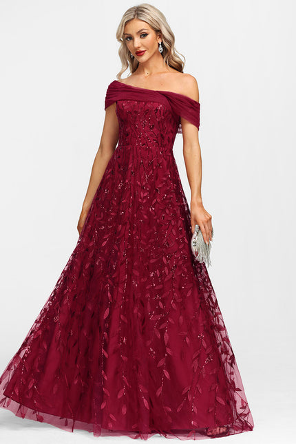 Robe Dentelle Bordeaux Florale - gallery 3