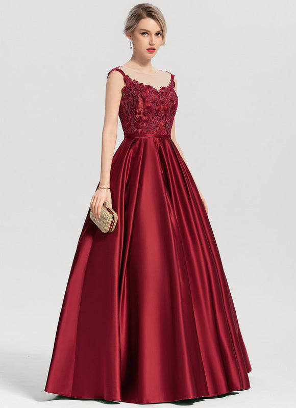 Robe Dentelle Bordeaux Élégante - gallery 3