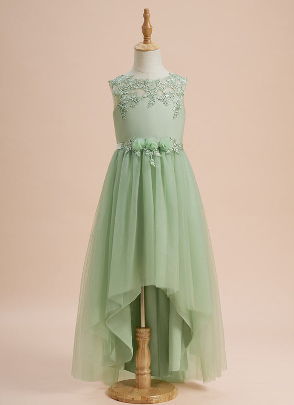 Robe Dentelle Émeraude Enchantée - gallery 1