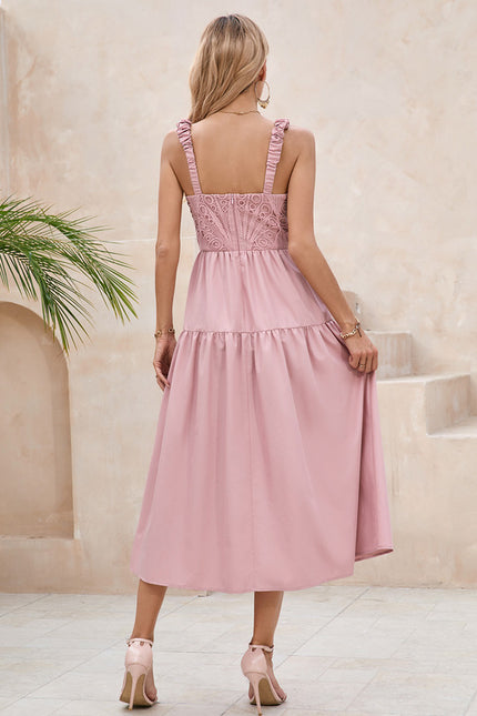 Robe Dentelle Élégance Roseau - gallery 5