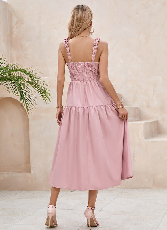 Robe Dentelle Élégance Roseau - gallery 5
