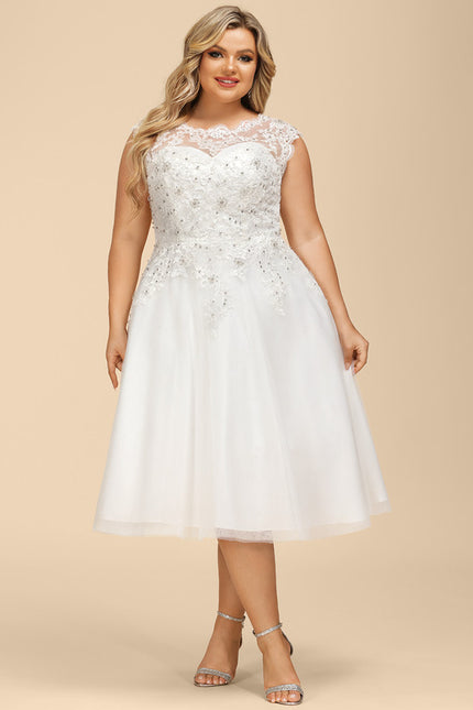 Robe Dentelle Princesse Tulle Étoilé - gallery 7