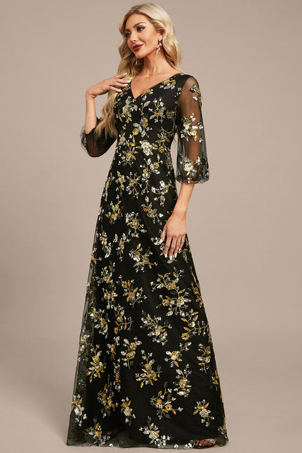 Robe Longue Dentelle Transparente - gallery 4