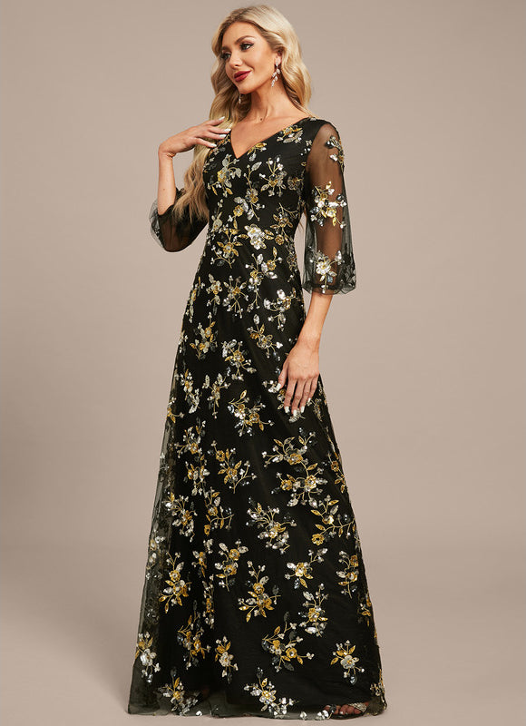 Robe Longue Dentelle Transparente - gallery 4