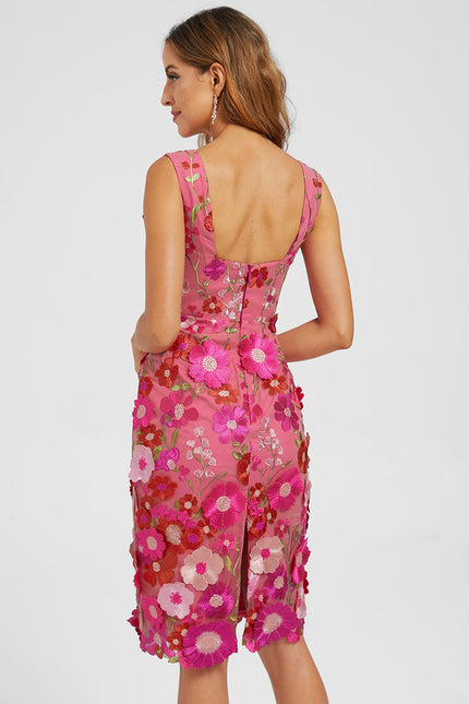 Robe Dentelle Éclosion Florale - gallery 5