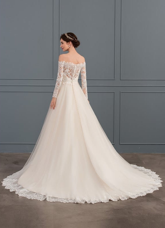 Robe Dentelle Nuptiale Élégante - gallery 5