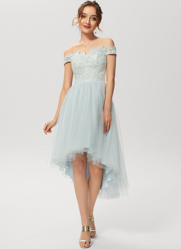 Robe Dentelle Tulle Aquatique - gallery 1