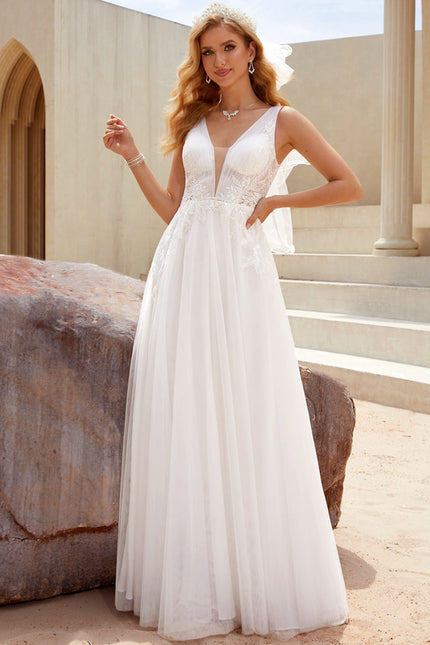 Robe Bustier Dentelle Blanche - gallery 5