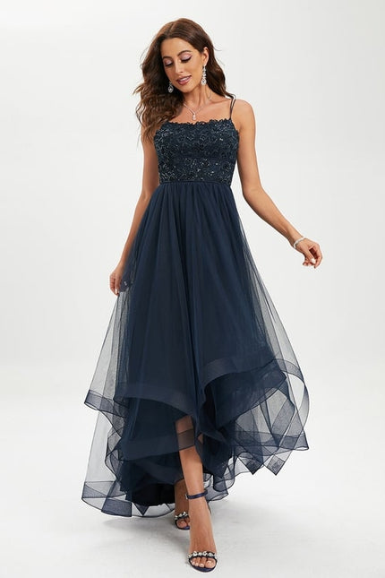 Robe Dentelle Asymétrique Scintillante