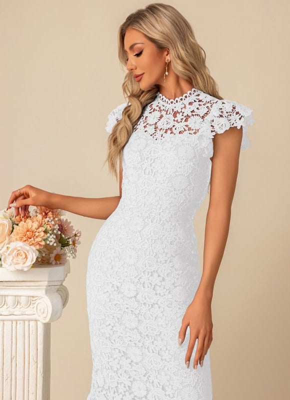 Robe Fourreau Dentelle Mariage - gallery 9