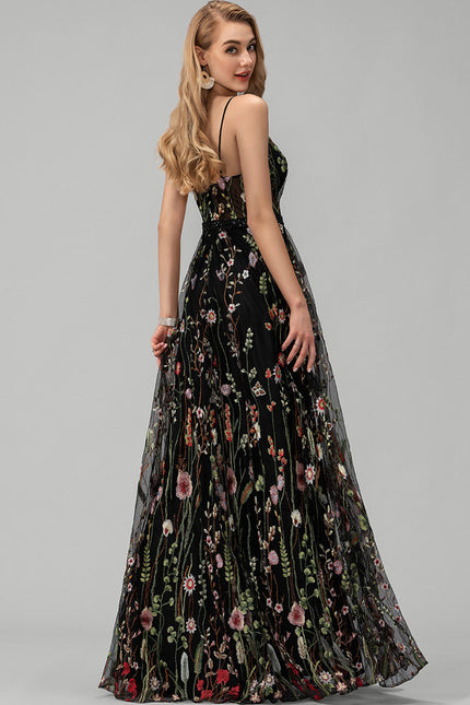 Robe Dentelle Florale Ethnique - gallery 1