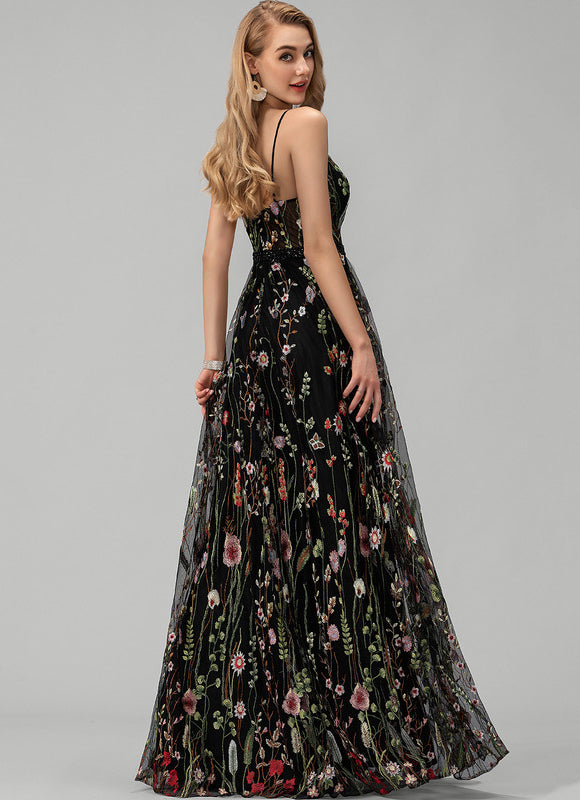 Robe Dentelle Florale Ethnique - gallery 1