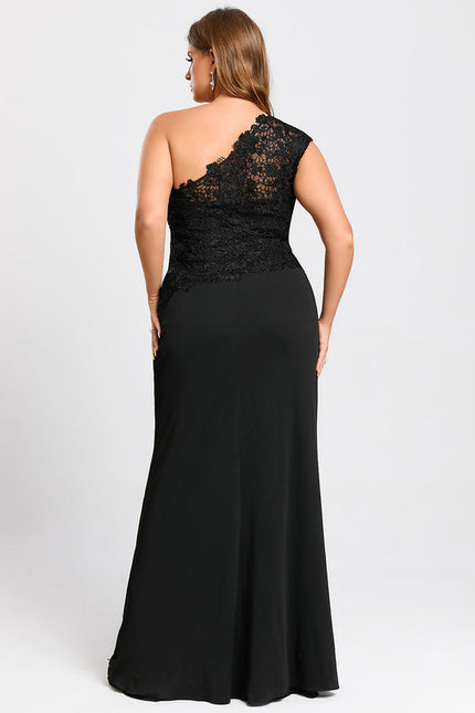 Robe Dentelle Asymétrique Soirée - gallery 9