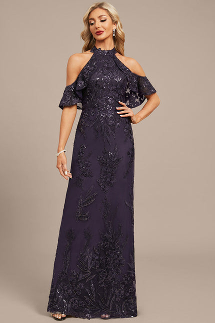 Robe Dentelle Soirée Pailletée - gallery 4