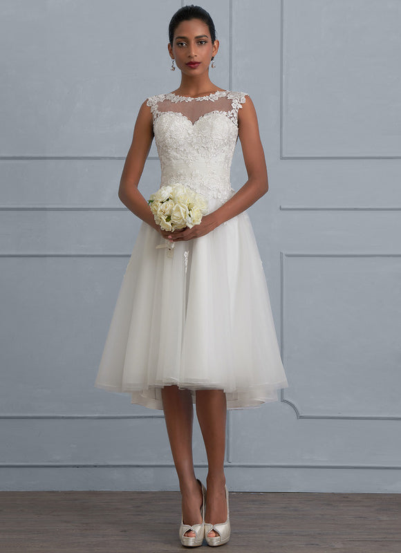 Robe Dentelle Tulle Éthéré - gallery 2