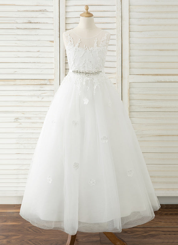 Robe Dentelle Tulle Marine Fleurie - gallery 4