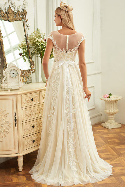 Robe Dentelle Creme - gallery 3