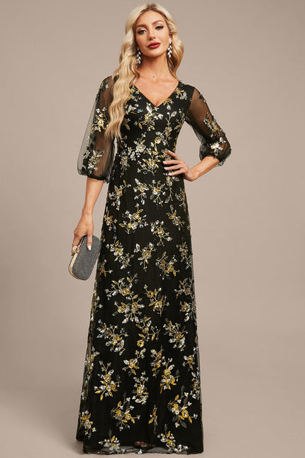 Robe Longue Dentelle Transparente - gallery 3