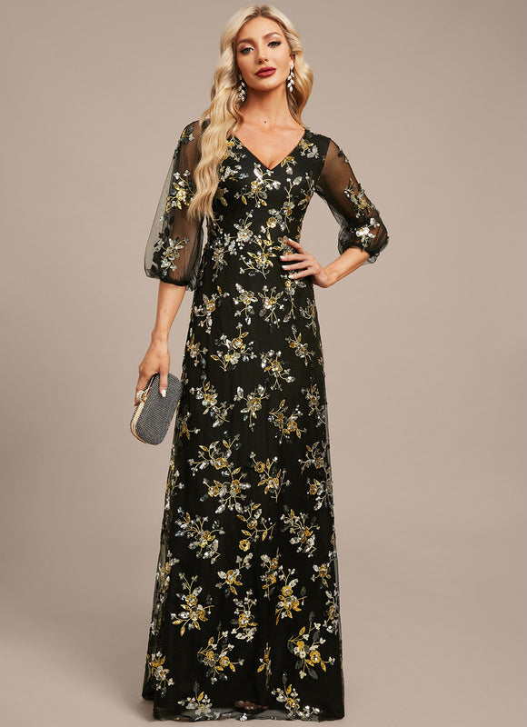 Robe Longue Dentelle Transparente - gallery 3