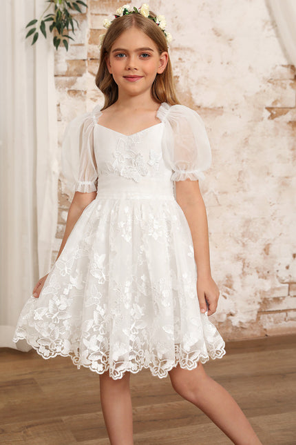 Robe Dentelle Nuptiale Enfantine Élégante - gallery 7