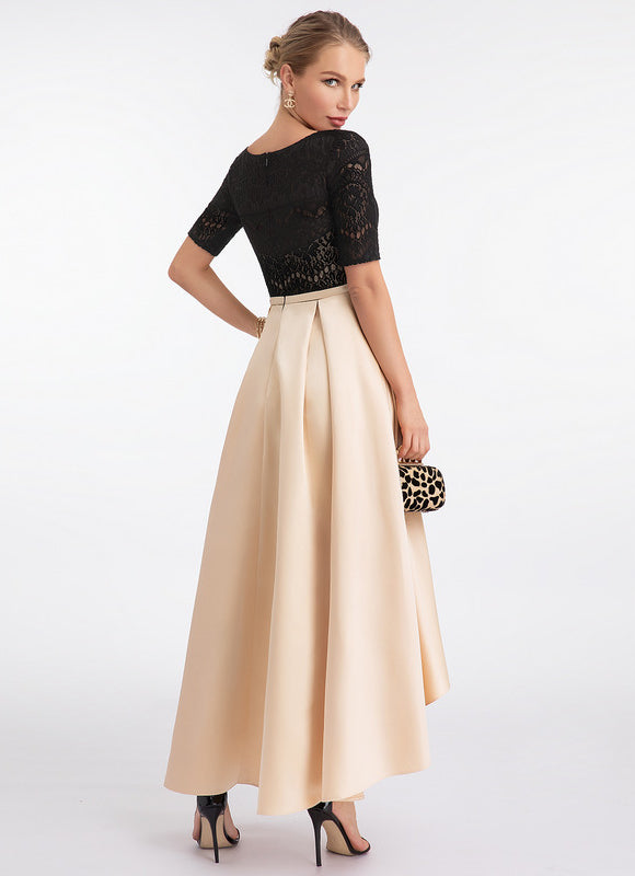 Robe Dentelle Asymétrique Chic - gallery 3