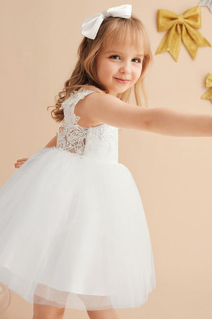 Robe Dos Nu Dentelle Blanche - gallery 4