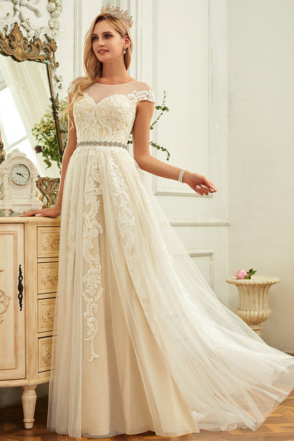 Robe Dentelle Creme - gallery 4