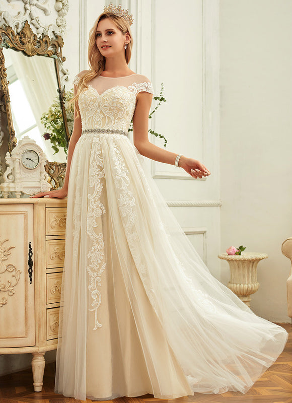 Robe Dentelle Creme - gallery 4