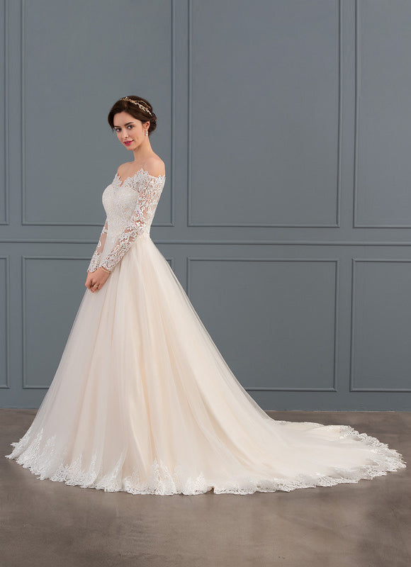 Robe Dentelle Nuptiale Élégante - gallery 6