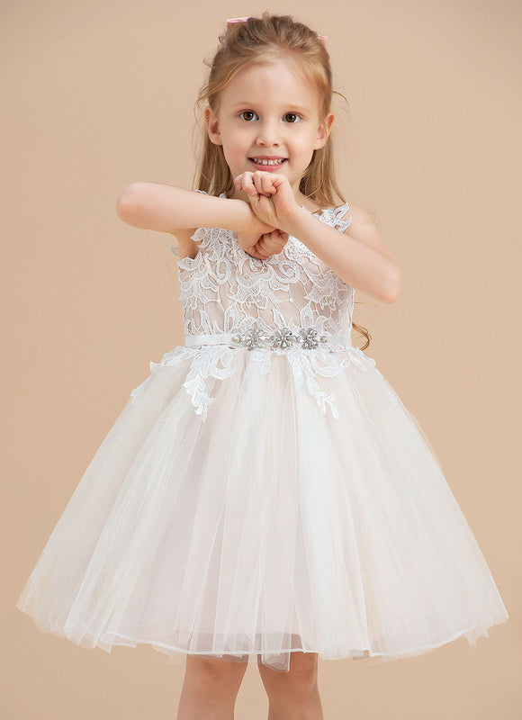 Robe Dentelle Nuptiale Enfantine Élégante - gallery 2