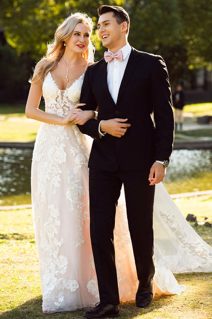 Robe Longue Ecru Dentelle - gallery 8