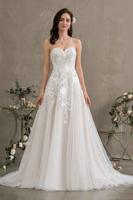 Robe Dentelle Écrue Élégante - gallery 3