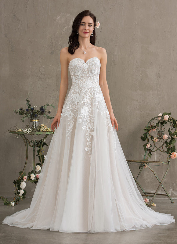 Robe Dentelle Écrue Élégante - gallery 3