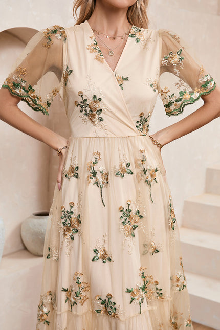 Robe Dentelle Brodée - gallery 4