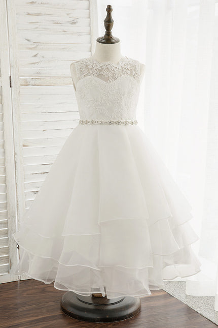 Robe Dentelle Enfant Organza - gallery 5