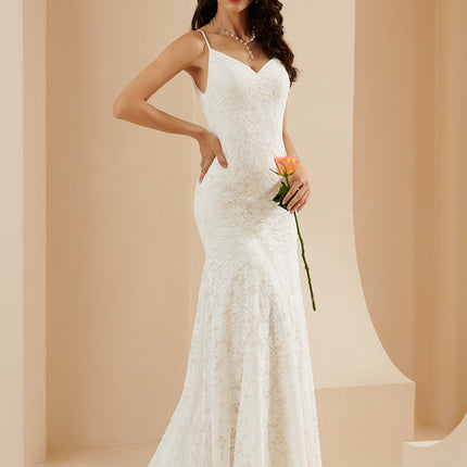 Robe Dentelle Sirène Ivoire