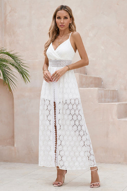 Robe Longue Dos Nu Dentelle - gallery 6