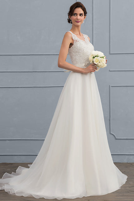 Robe Dentelle Flottante Élégante - gallery 2