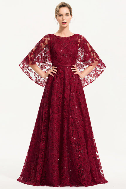 Robe Dentelle Éclat Bordeaux - gallery 3