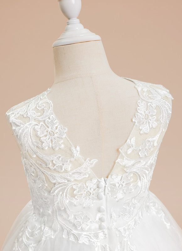 Robe Dentelle Tulle Embellie - gallery 2