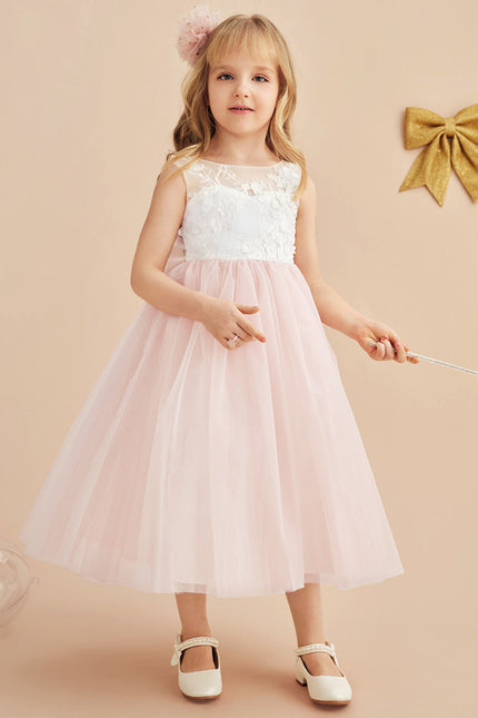 Robe Dentelle Enfant Florale Douce - gallery 2