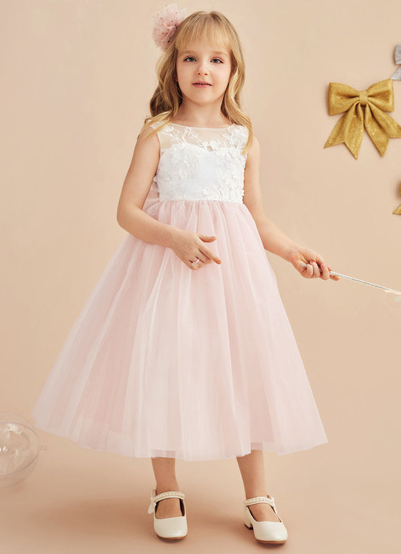 Robe Dentelle Enfant Florale Douce - gallery 2
