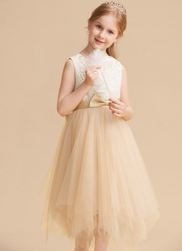 Robe Dentelle Tulle Crème - gallery 3