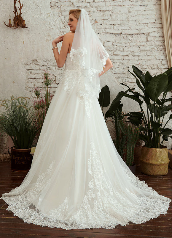 Robe Dentelle Vaporeuse Élégante - gallery 4