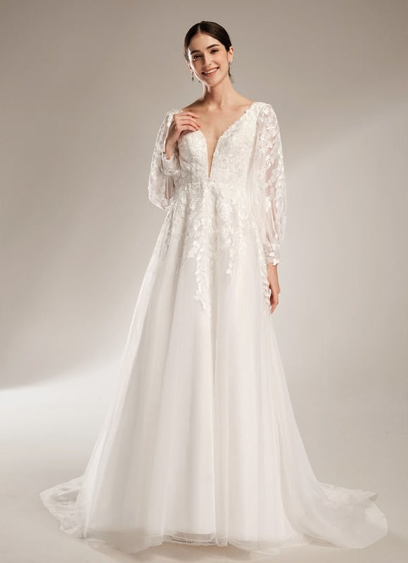 Robe Dentelle Nuptiale Satinée