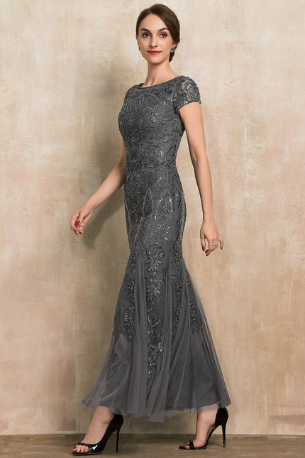 Robe Dentelle Élégante Tulle Brodé - gallery 4